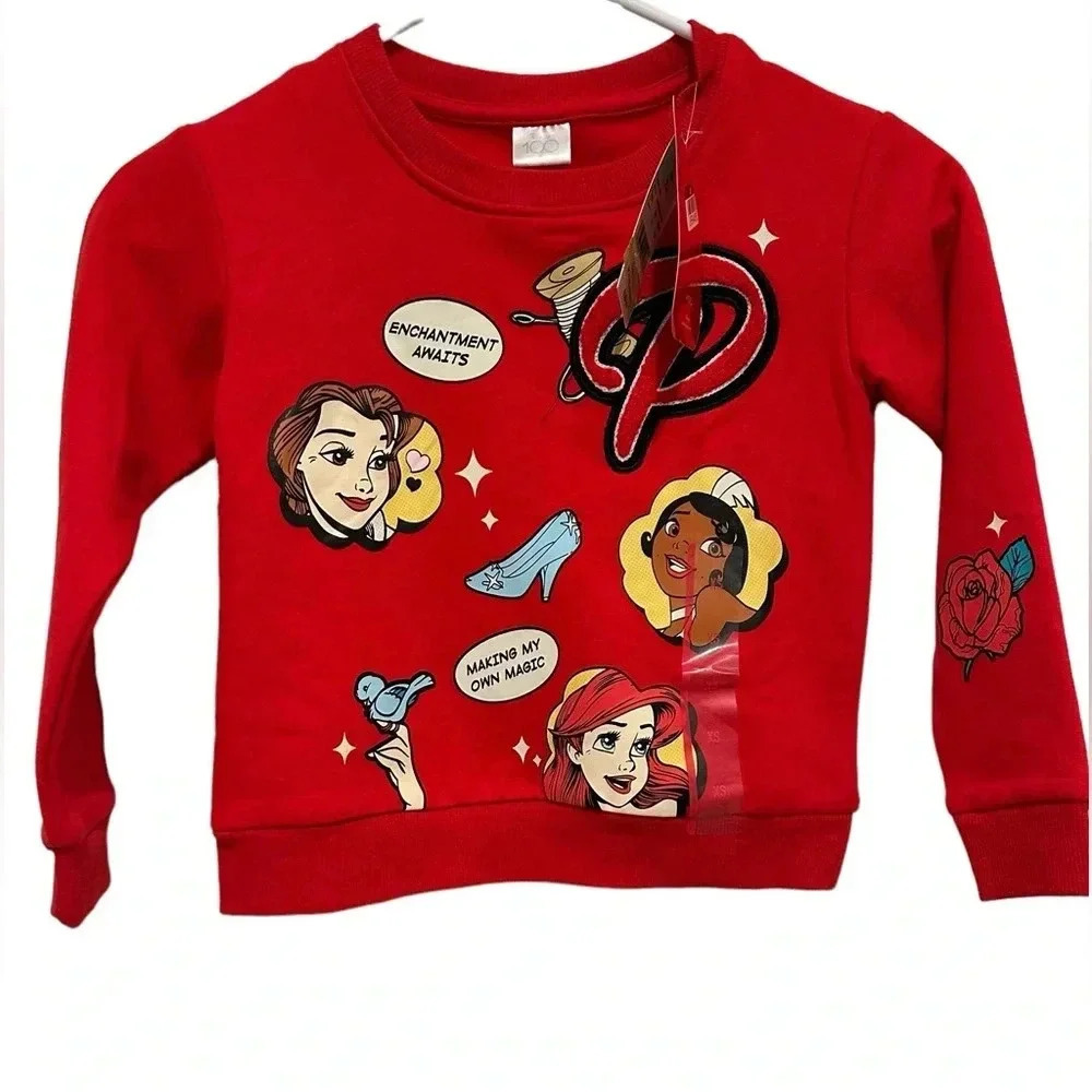 Disney Princess Retro Girl’s 100th Anniversary Collection Sweater